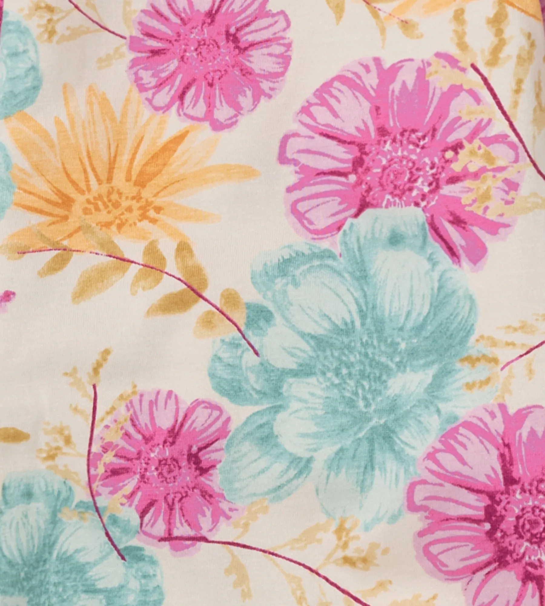 Burt's Bees Organic Baby Mountain Floral Jumpsuit