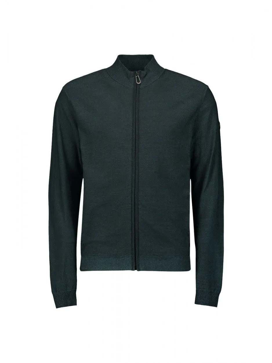 Cardigan 2 Coloured Jacquard | Steel