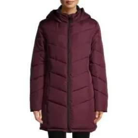 Chevron Puffer W / Sherpa Line Fig