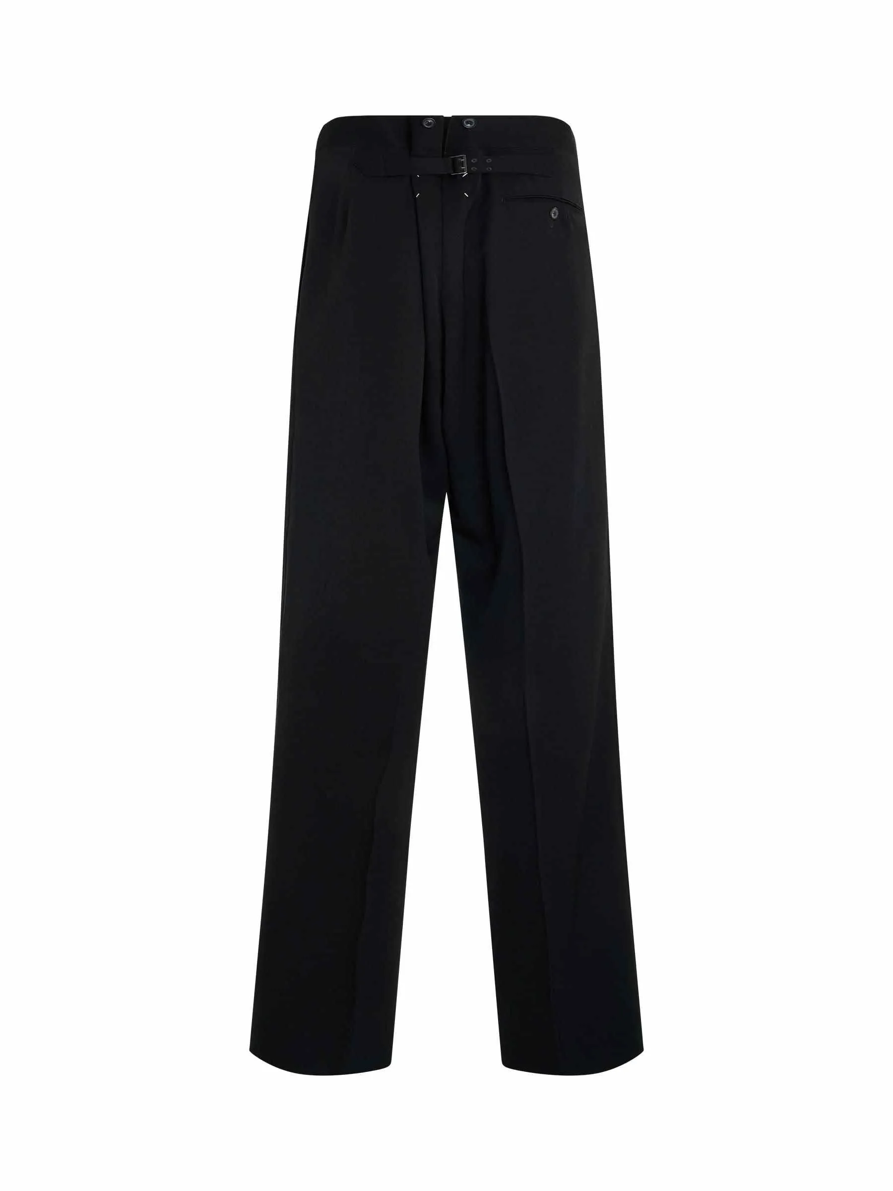 Classic Wool Pants in Black