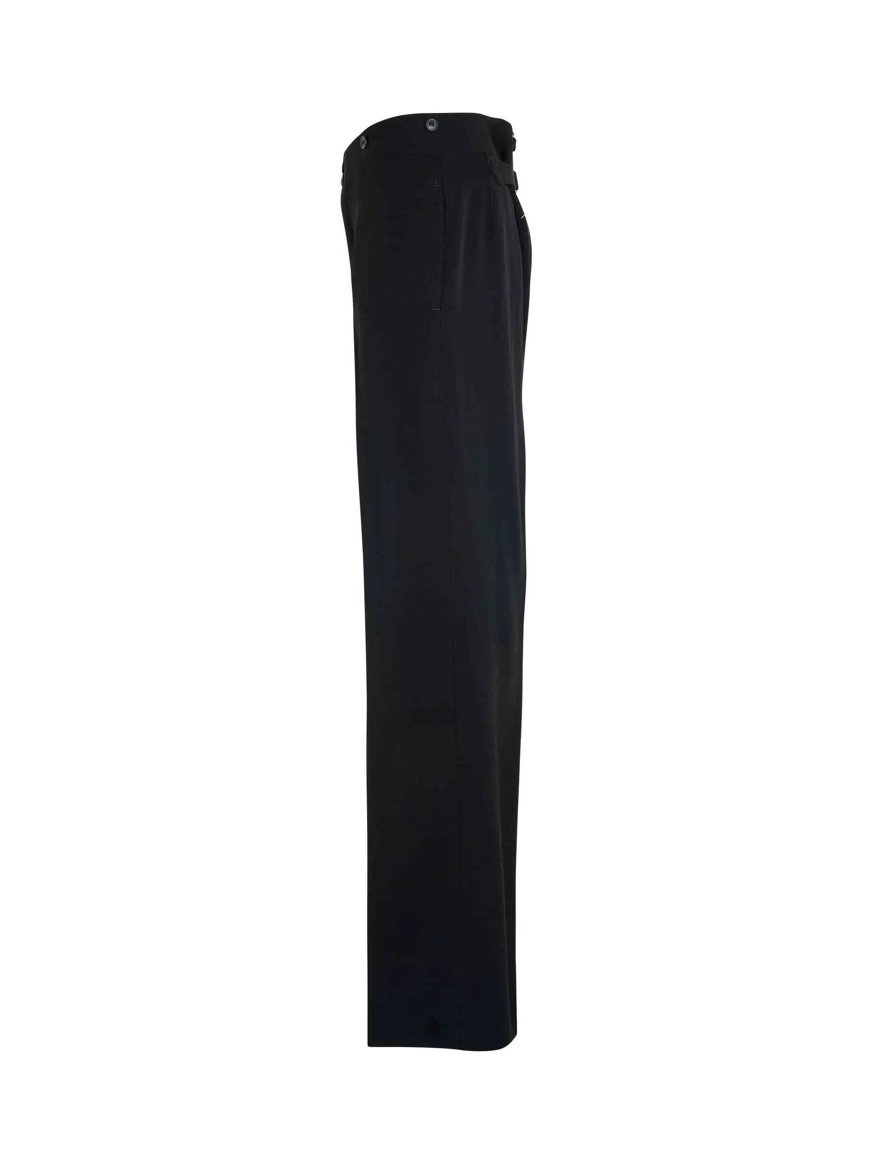 Classic Wool Pants in Black