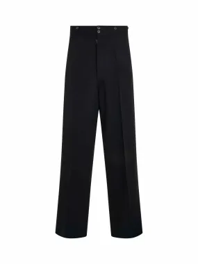 Classic Wool Pants in Black