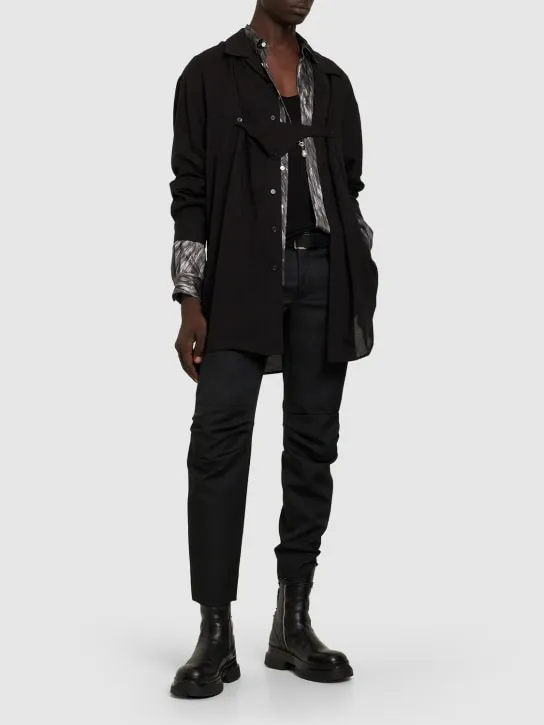 Comme des Garçons Homme Plus   Solid gabardine pants 