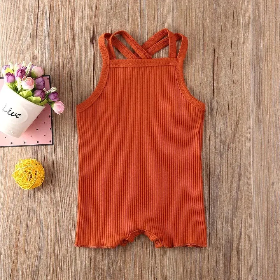 Crisscross Ribbed Jumpsuit