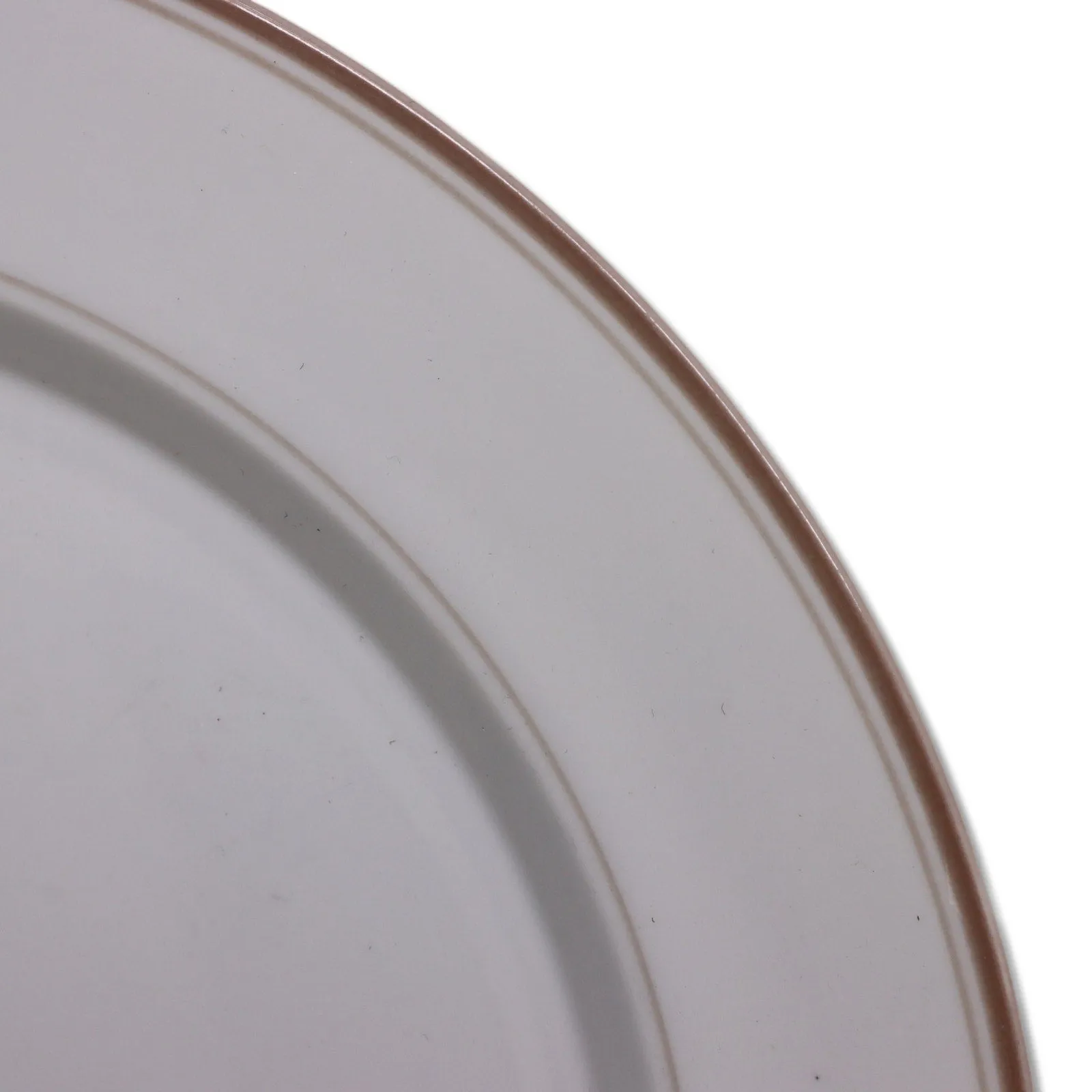 Dansk La Tulipe Taupe Tivoli Dinner Plate 10 3/4" Peach Tulip Trim Vintage 1986
