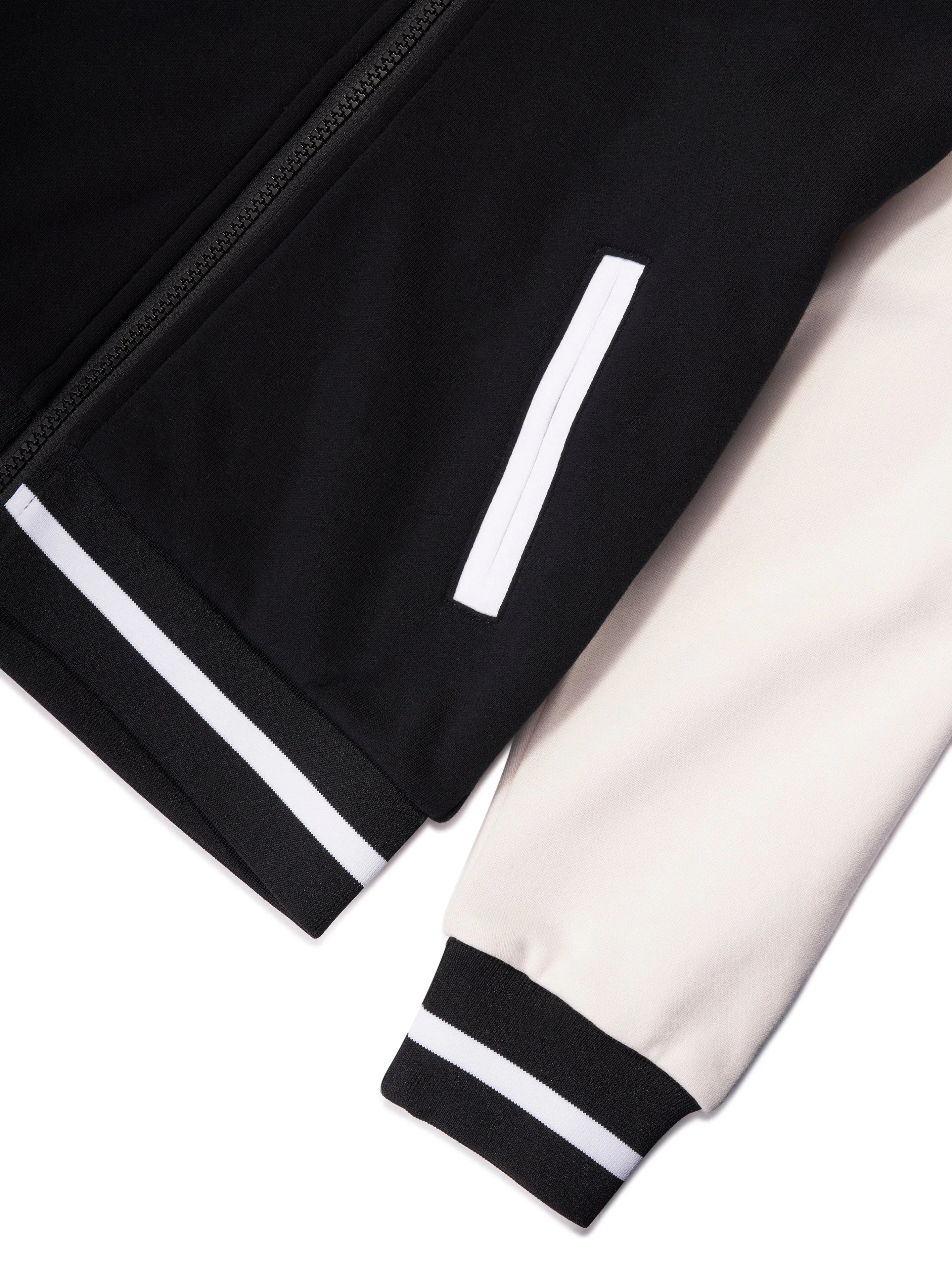 DKNY Boys Logo Zip Up Top in Black