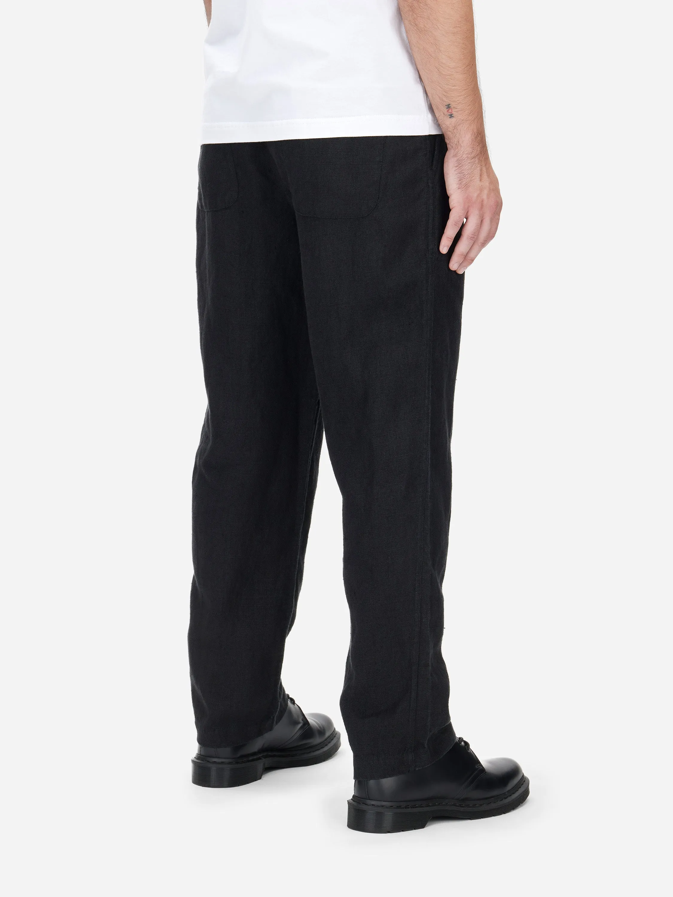 Easy Pants ~ Black Hemp Canvas