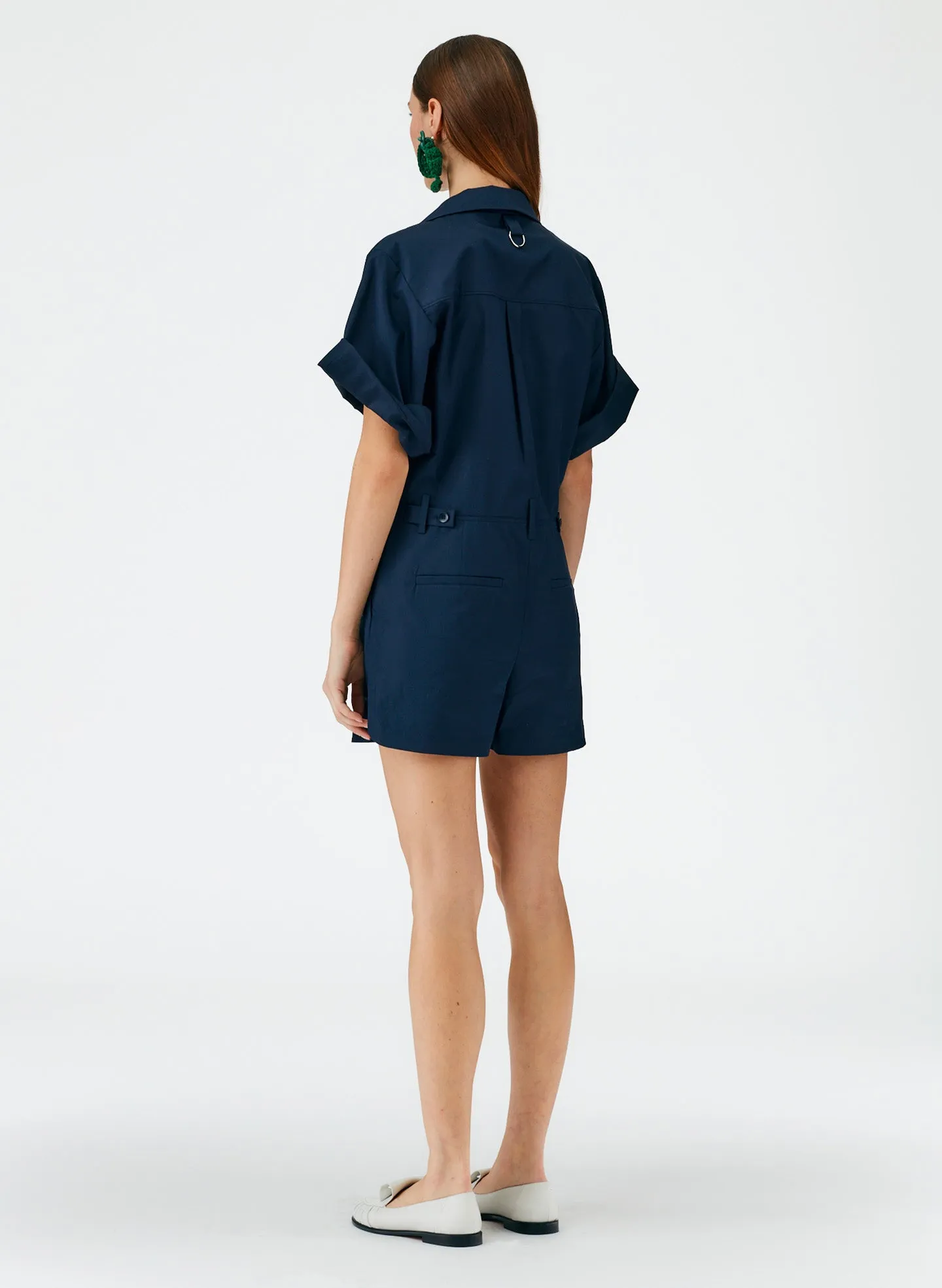 Eco Poplin Short Jumpsuit