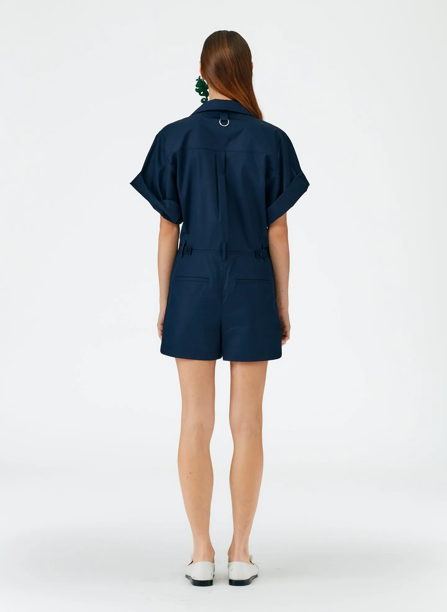 Eco Poplin Short Jumpsuit