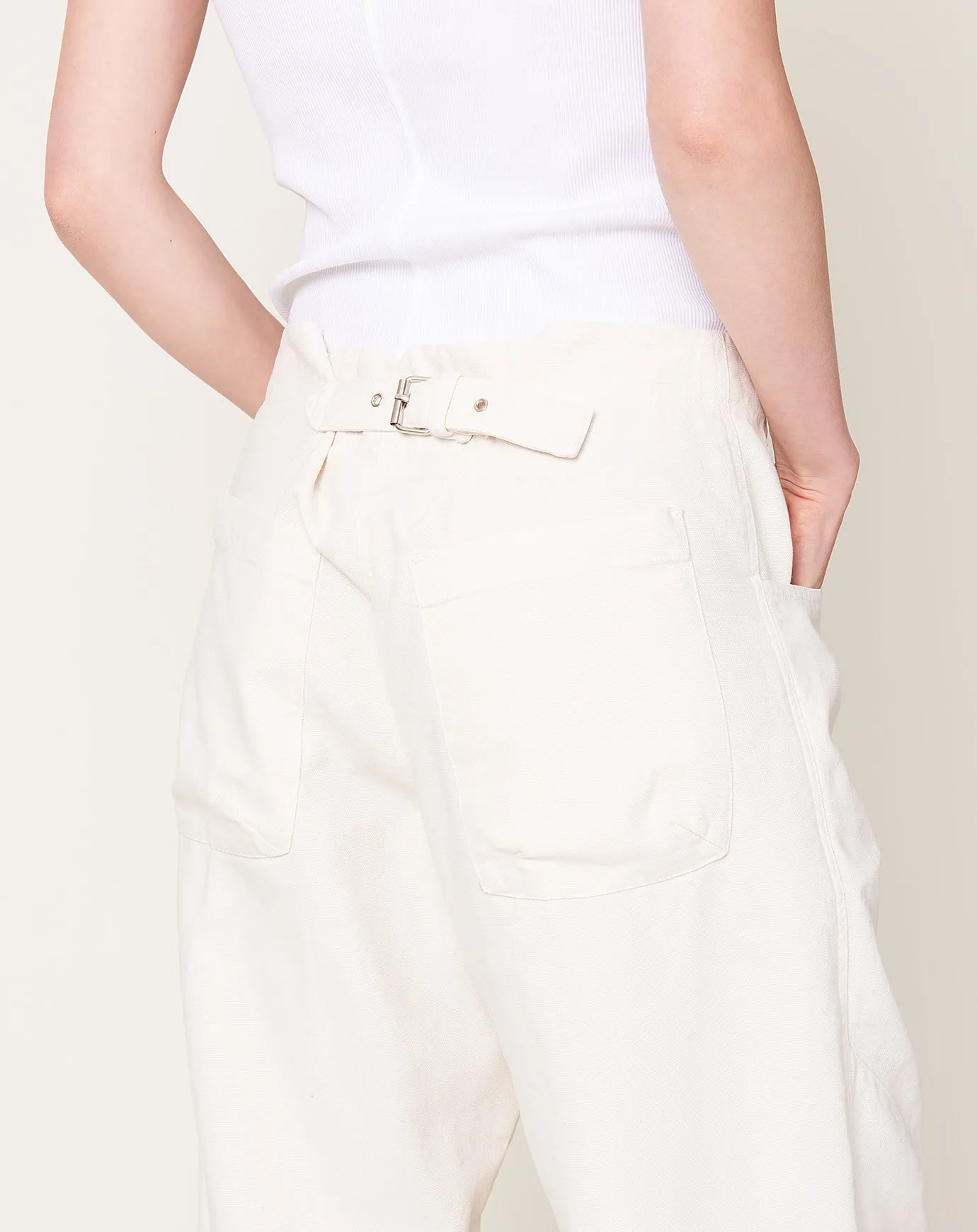 Elkin Pant in Dirty White