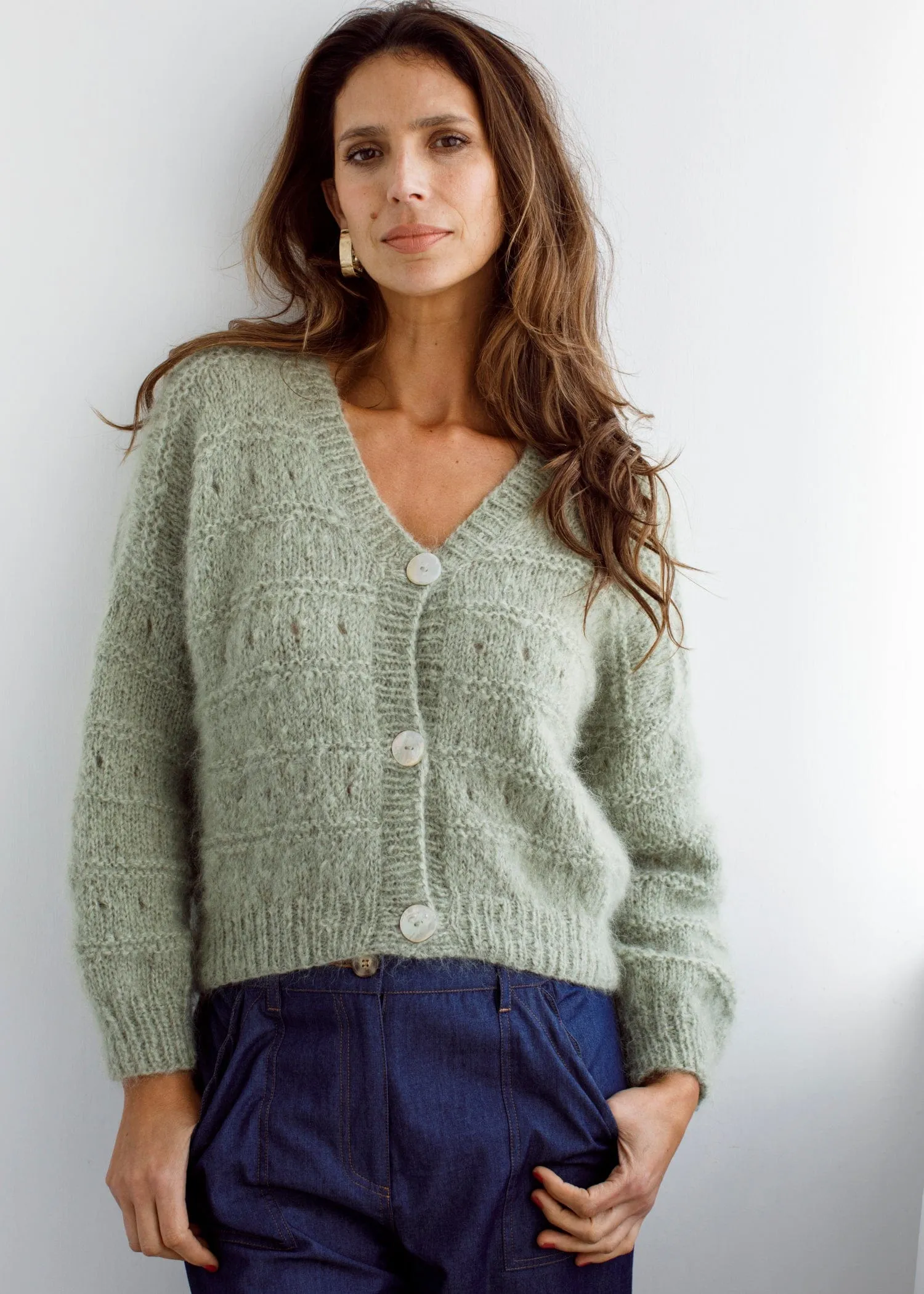 Flock Sunday Cardi Sage