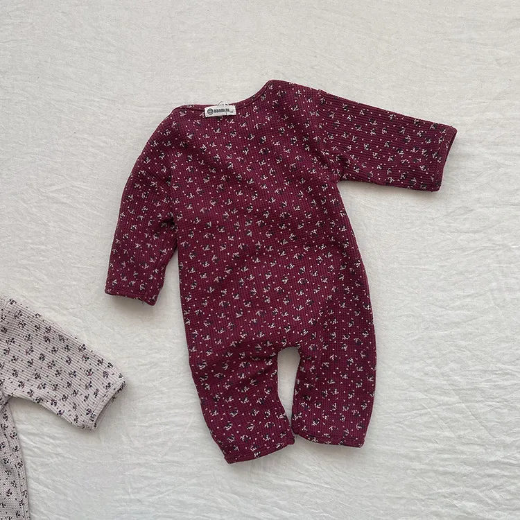 Floral Waffle Jumpsuit