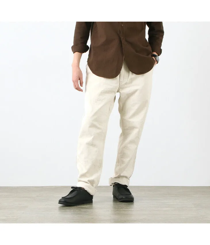 FOB FACTORY / F0496 Hemp denim work trousers