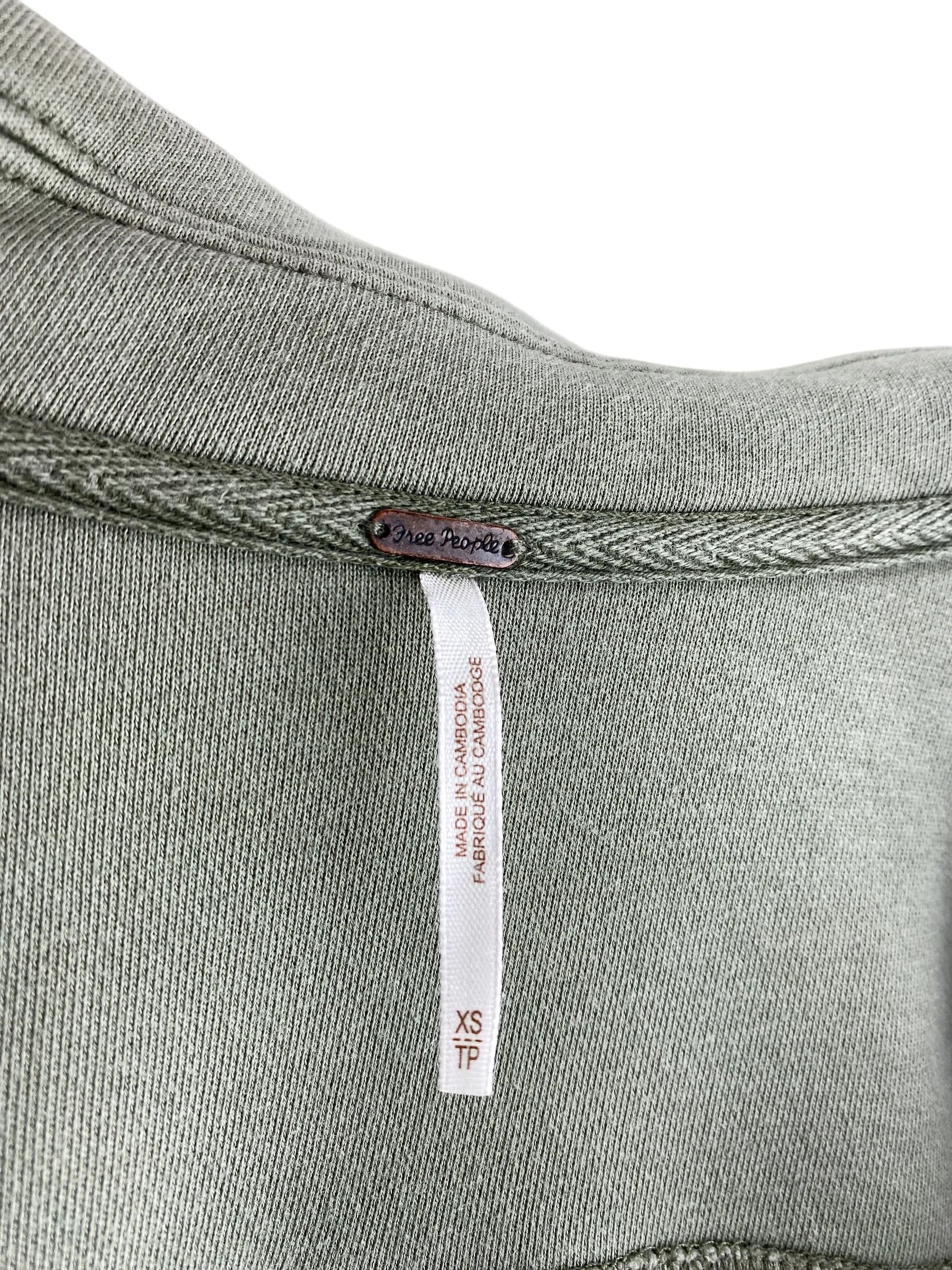 Free People Women's Ruby Sherpa Shirt Jacket Sage Green Size XS (runs big)