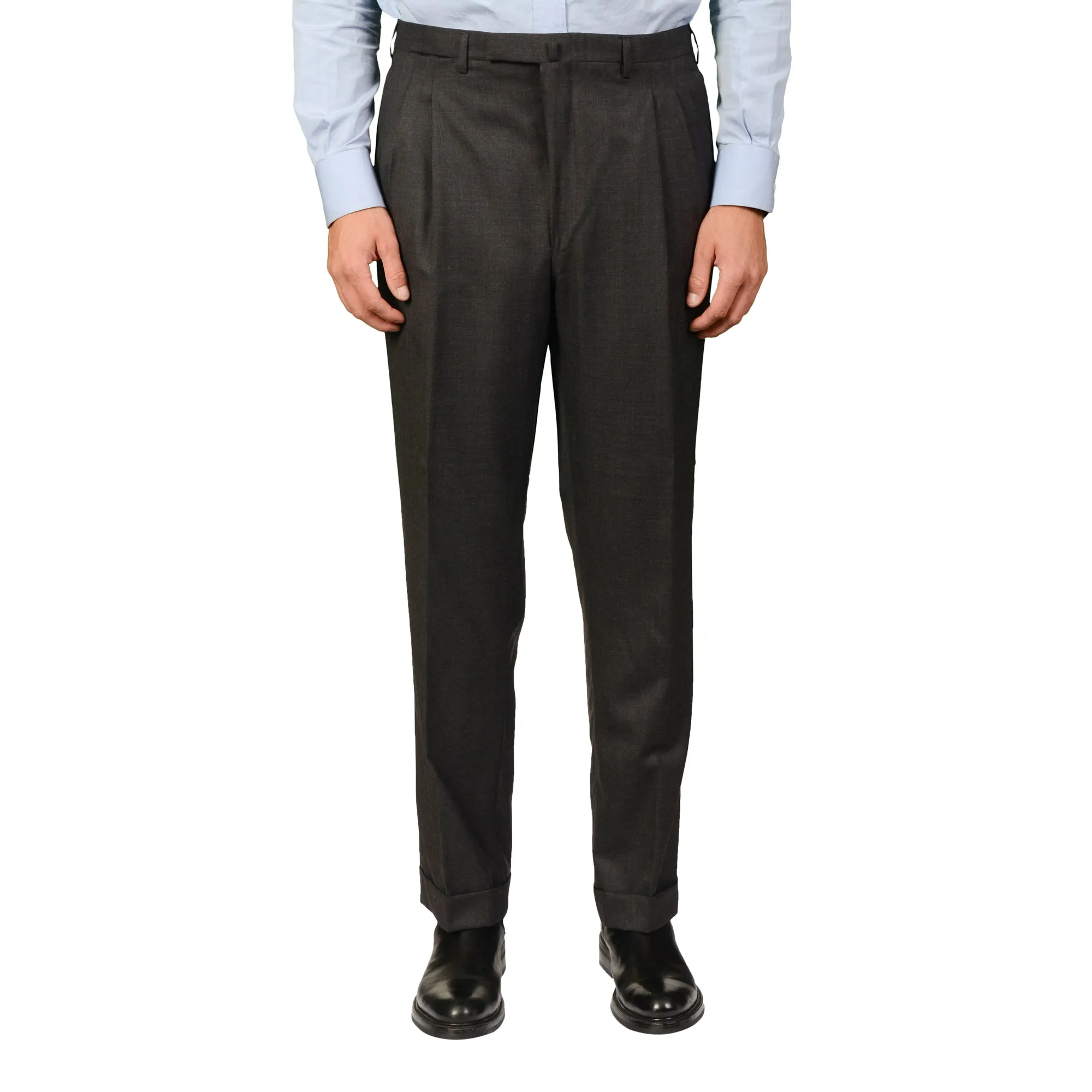 GIEVES & HAWKES Gray Wool Super 150's Suit EU 51 NEW US 40 41 Long