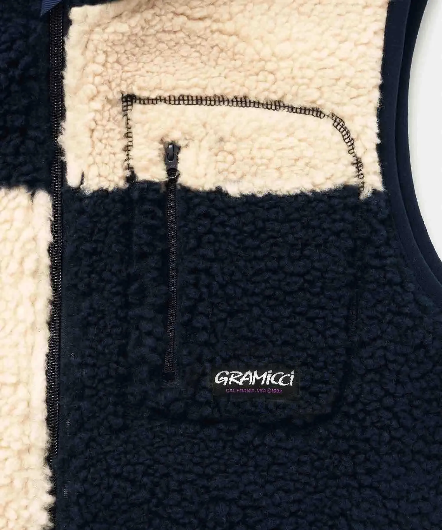 Gramicci Checkered Sherpa Vest