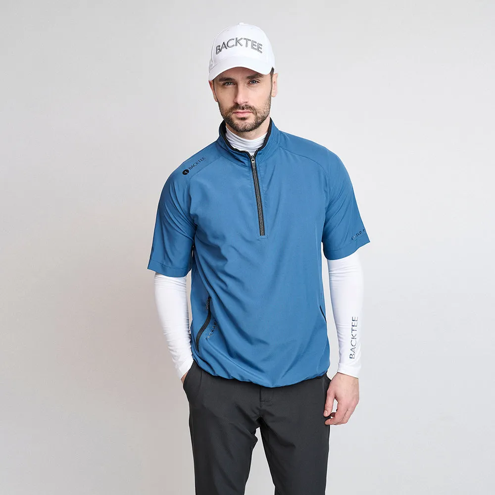 Herre 80G kortærmet Foldbare Windshirt, Ensign Blue