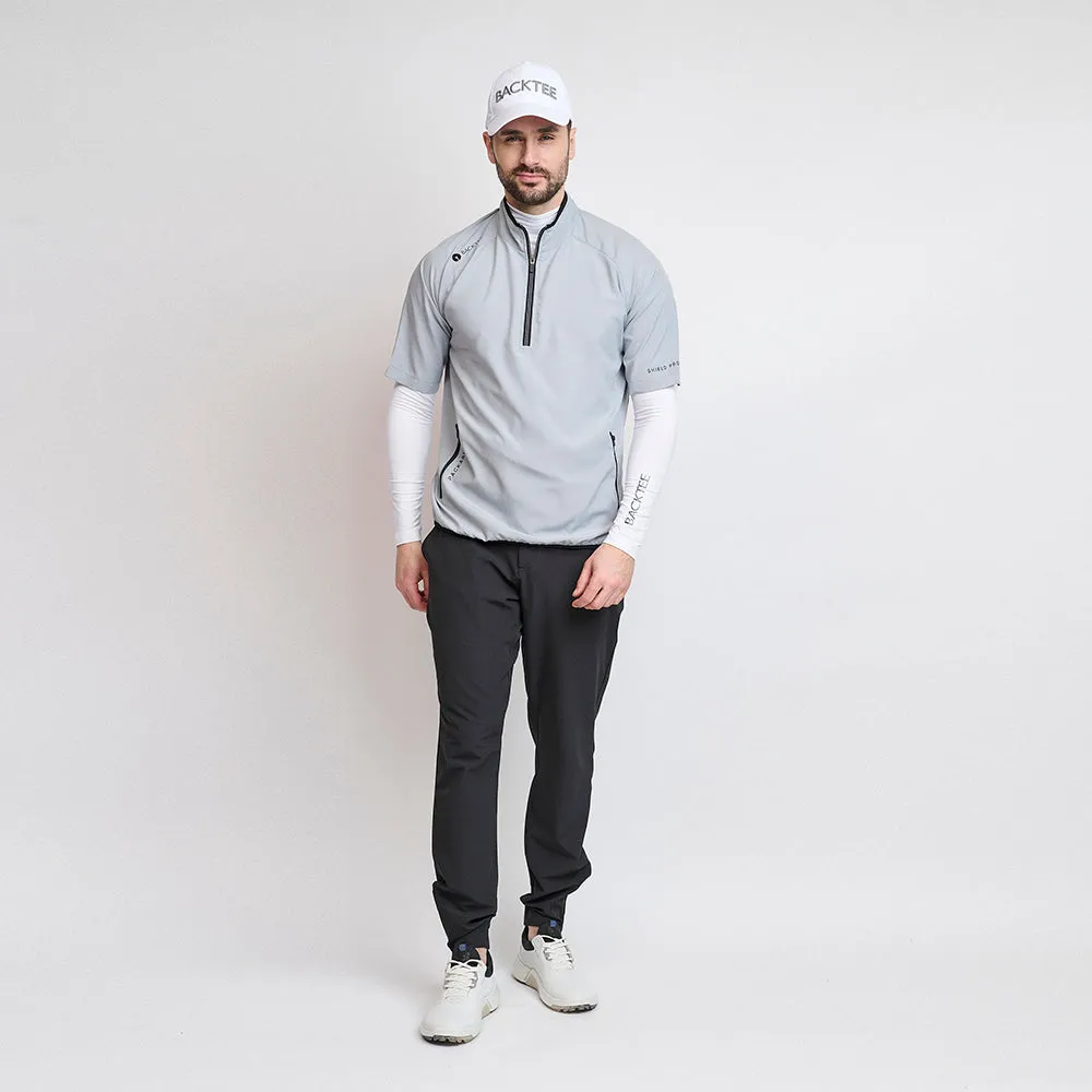 Herre 80G kortærmet Foldbare Windshirt, Lys Grå