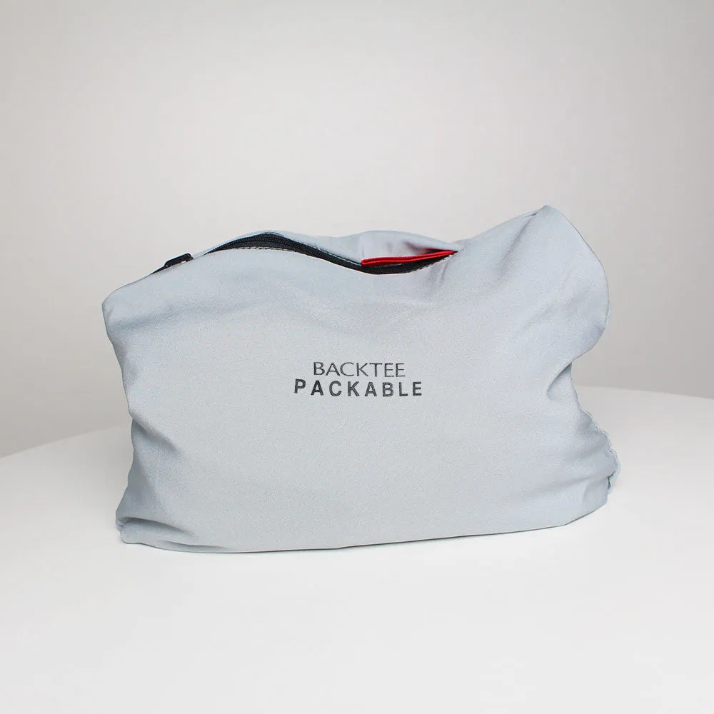Herre 80G kortærmet Foldbare Windshirt, Lys Grå