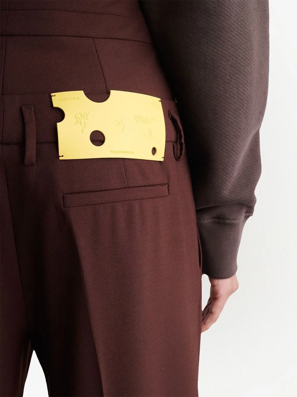 HIGH DOUBLE-WAIST EFFECT TROUSERS