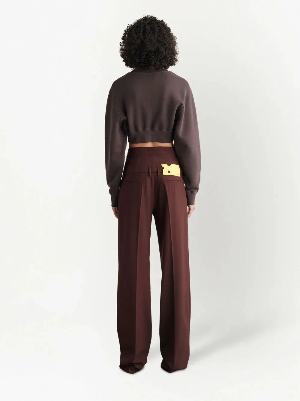 HIGH DOUBLE-WAIST EFFECT TROUSERS