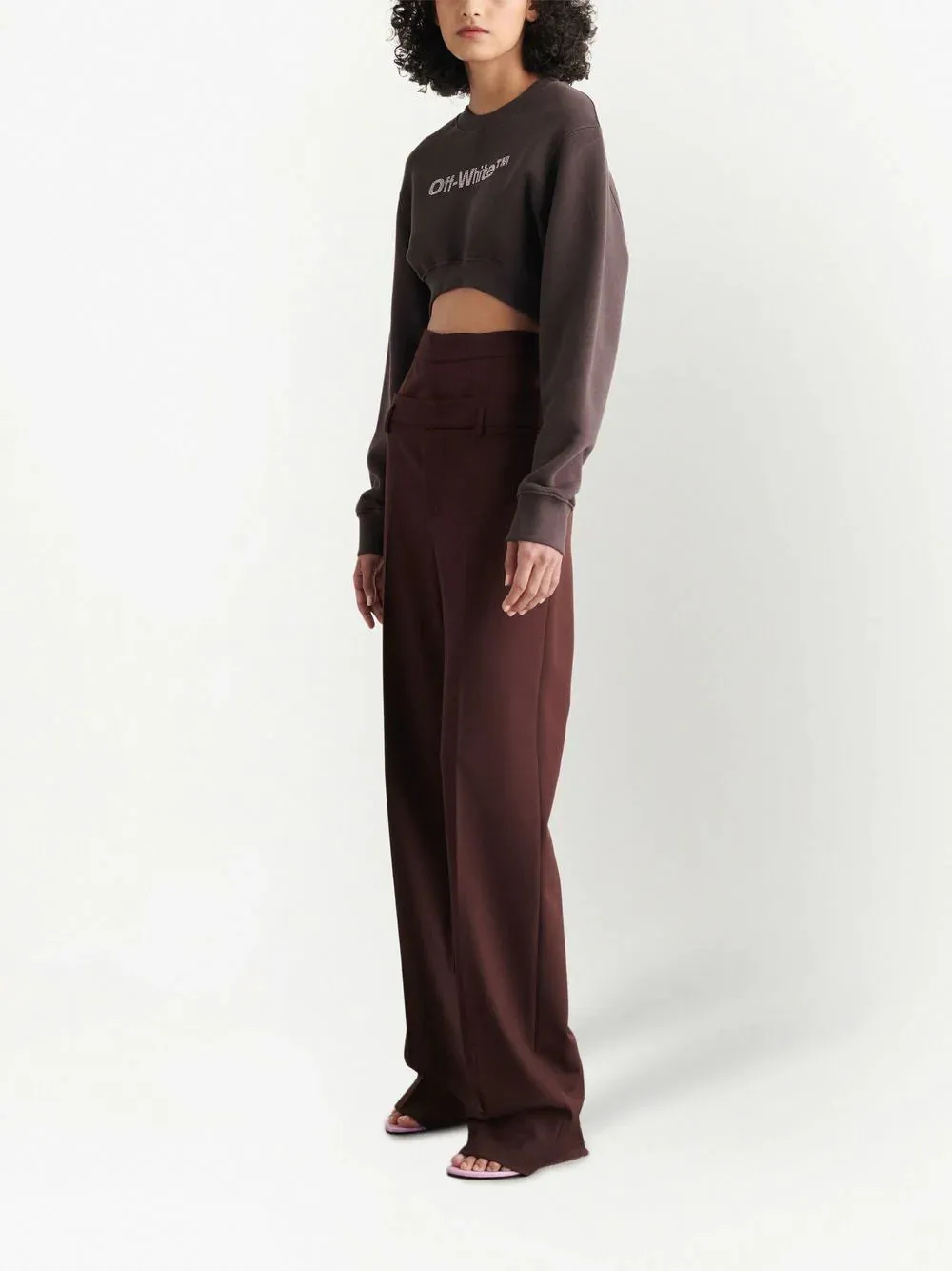 HIGH DOUBLE-WAIST EFFECT TROUSERS