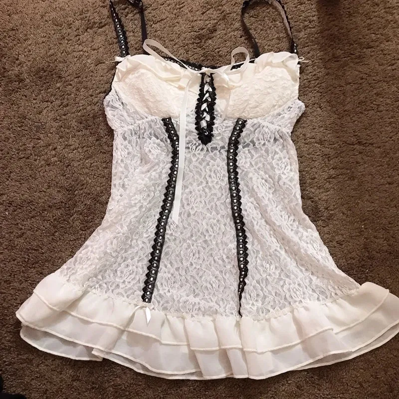 Horror Protagonist Monochrome Charm Top