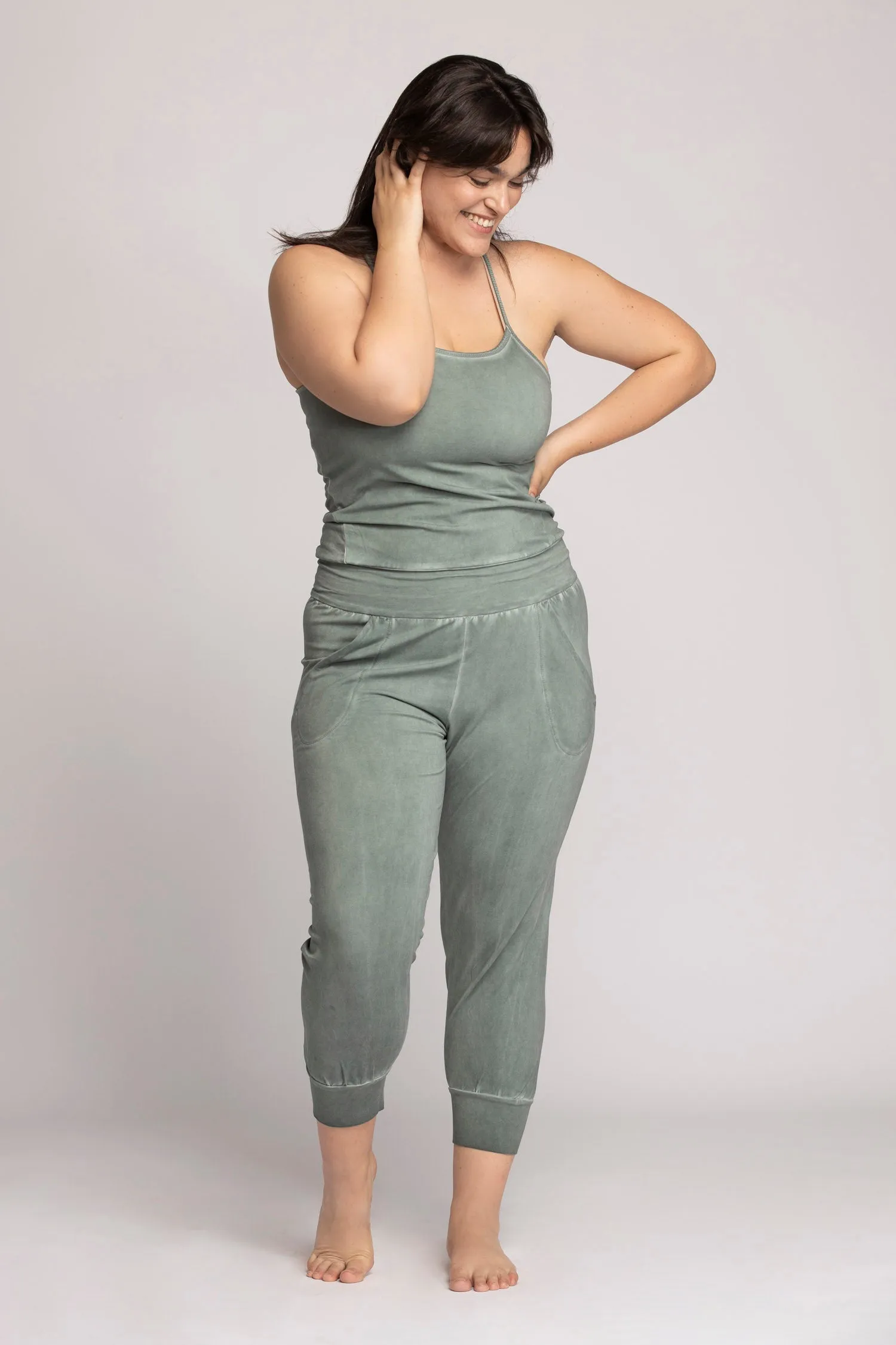 I'mPerfect Stonewash Yoga Jumpsuit 50%off