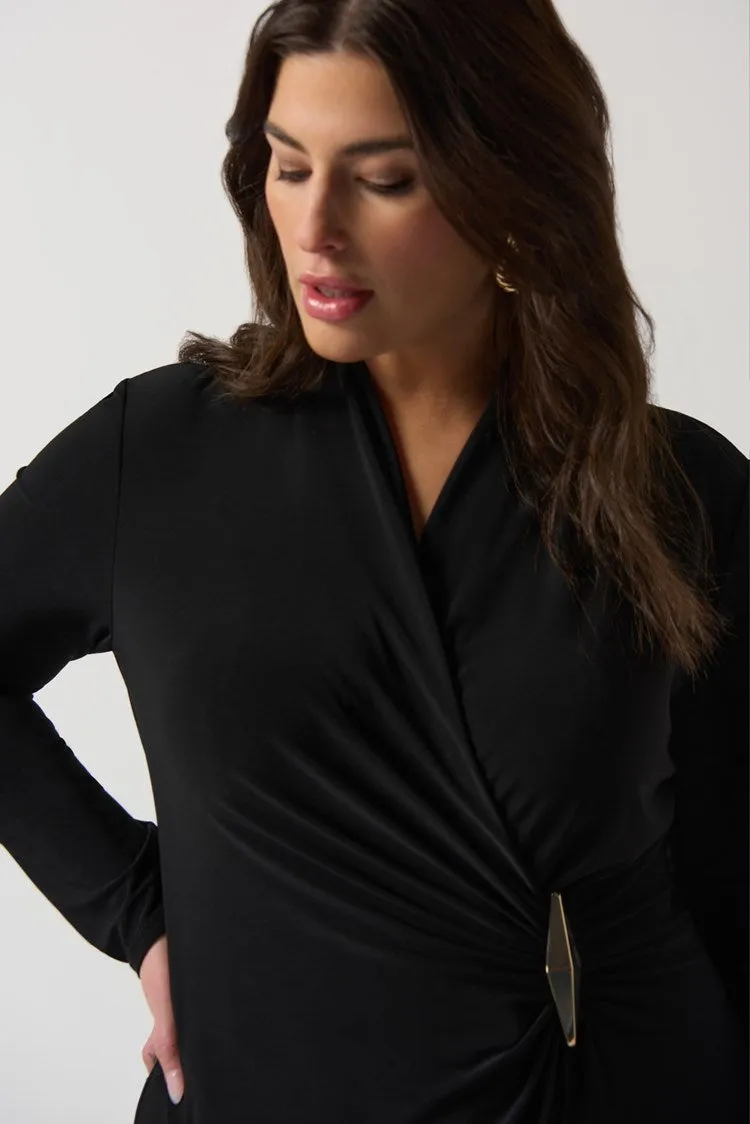 Joseph Ribkoff Wrap Culotte Jumpsuit