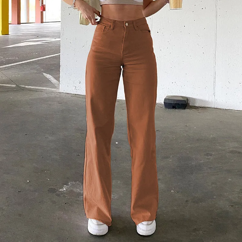 Julia Fashion - Fashion Women Pants High Waist Leg Femme Jeans