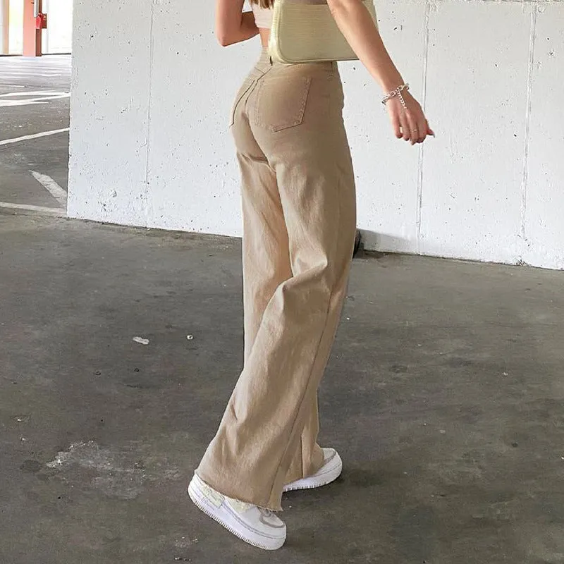 Julia Fashion - Fashion Women Pants High Waist Leg Femme Jeans