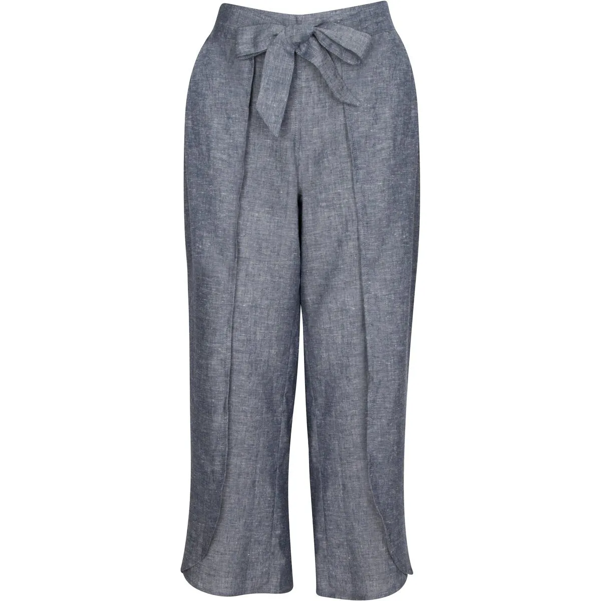 Kosal Hemp Wrap Cropped Pants in Grey