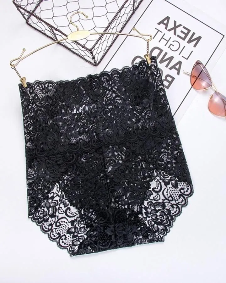Lace High Waist Skinny Panties