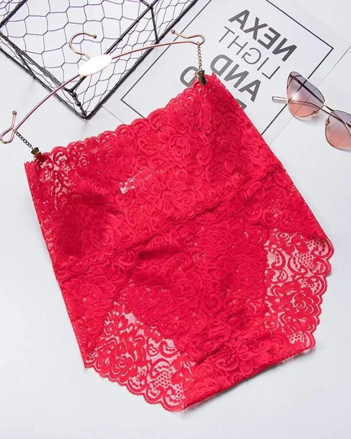Lace High Waist Skinny Panties