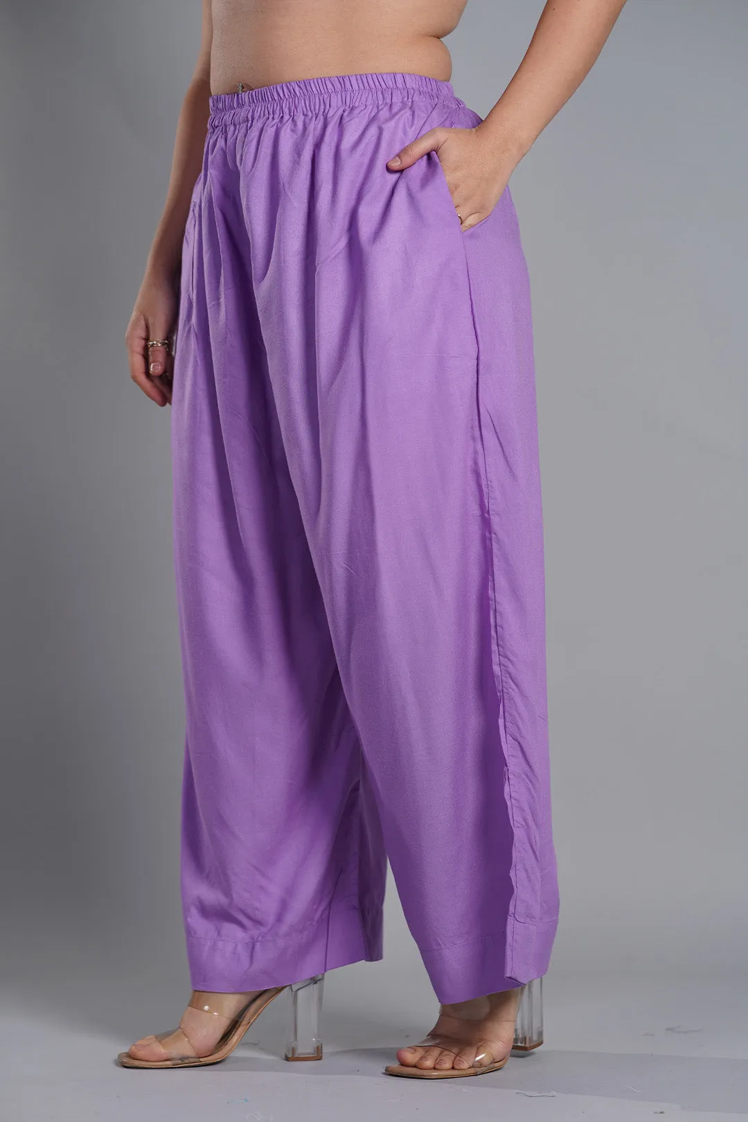 Lavender Palazzo Pants