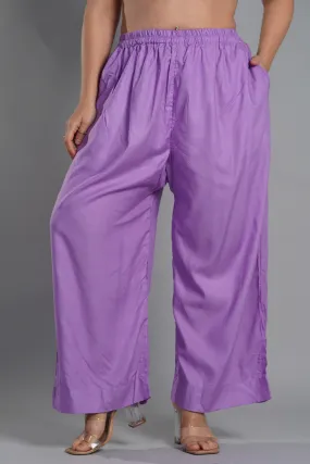 Lavender Palazzo Pants