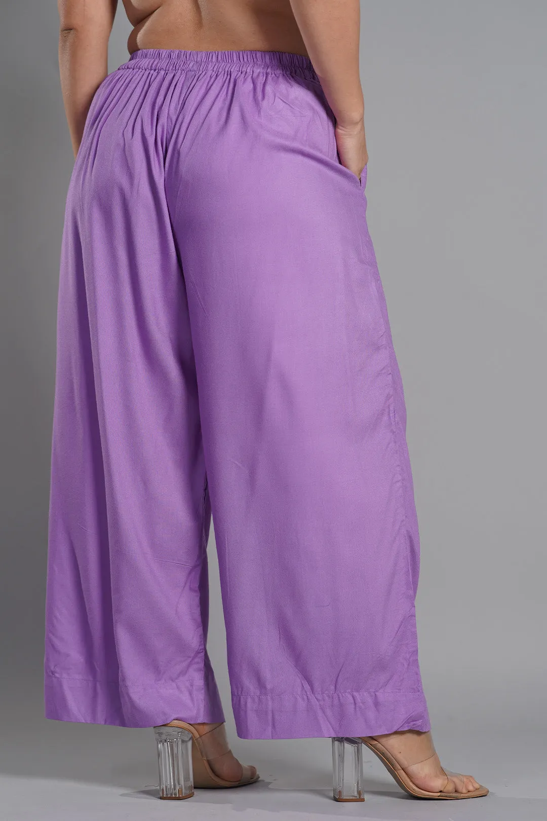 Lavender Palazzo Pants