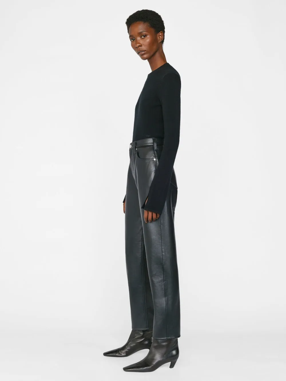 Le High 'N' Tight Straight - Recycled Leather
