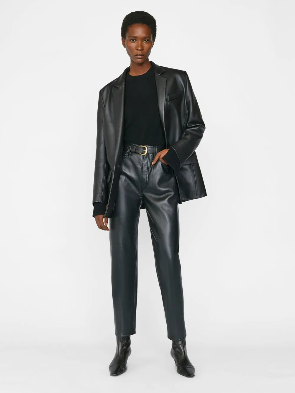 Le High 'N' Tight Straight - Recycled Leather