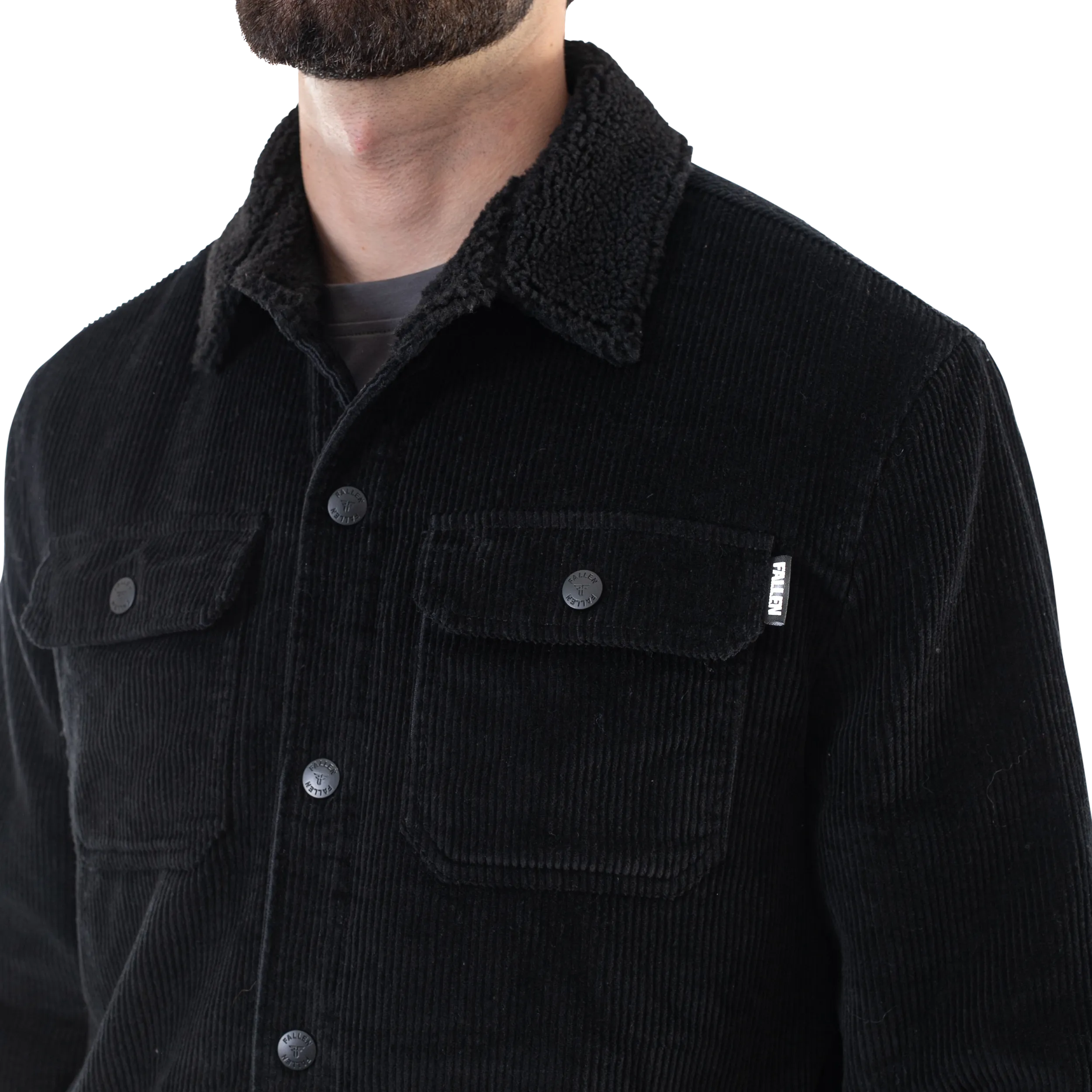 LIGHT LAMB JACKET - BLACK/BLACK