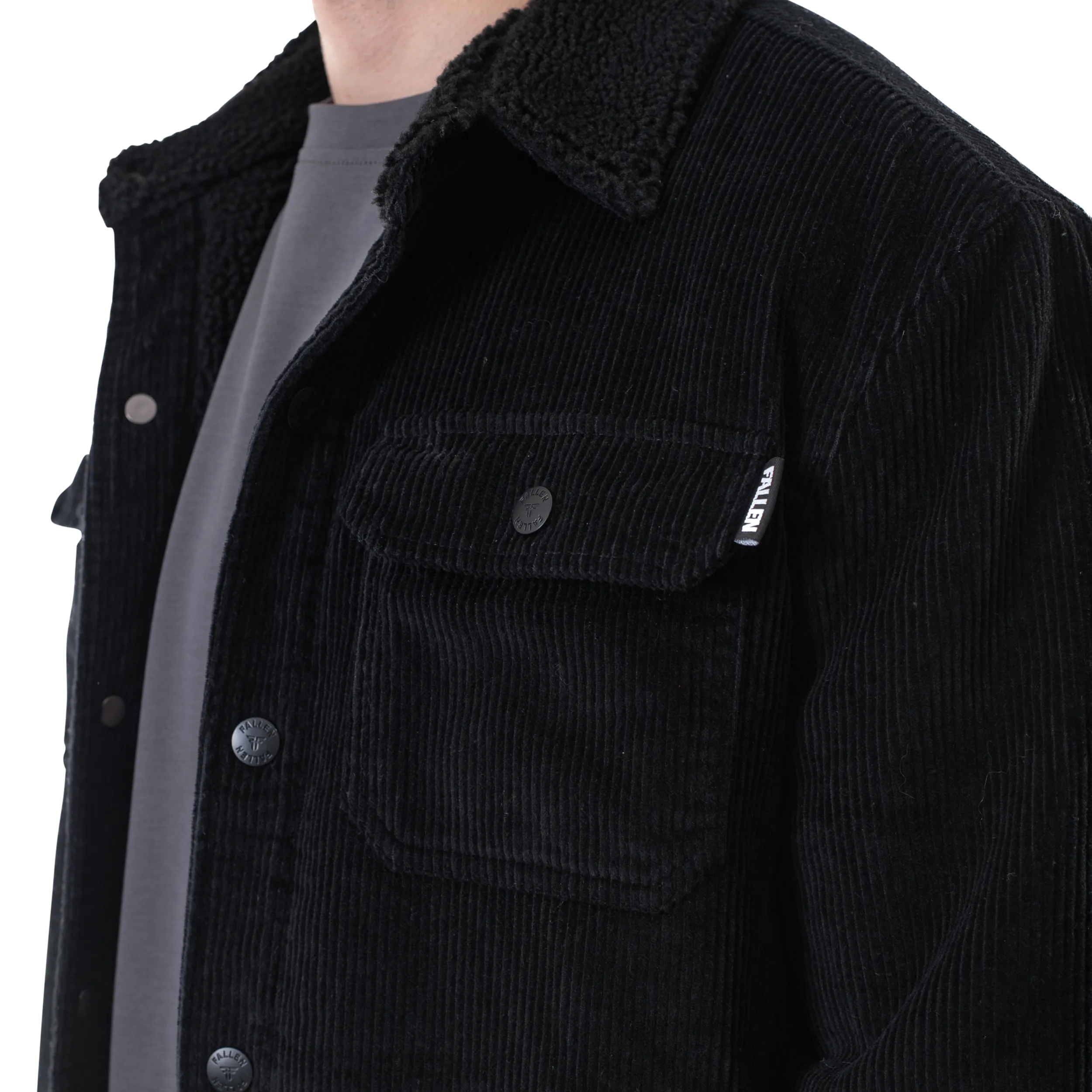 LIGHT LAMB JACKET - BLACK/BLACK