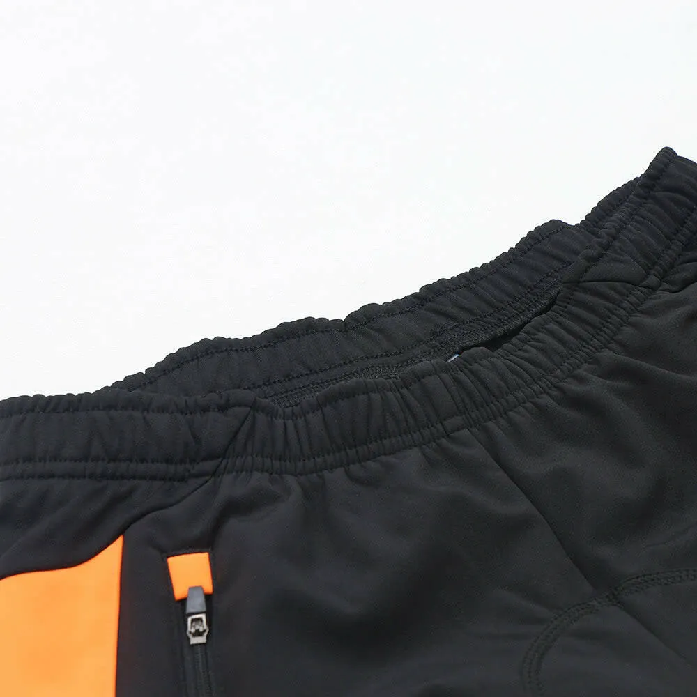 Lixada Men's Outdoor Cycling Pants Winter Thermal Breathable Comfortable Trousers with Padded Cushion Riding Sportswear