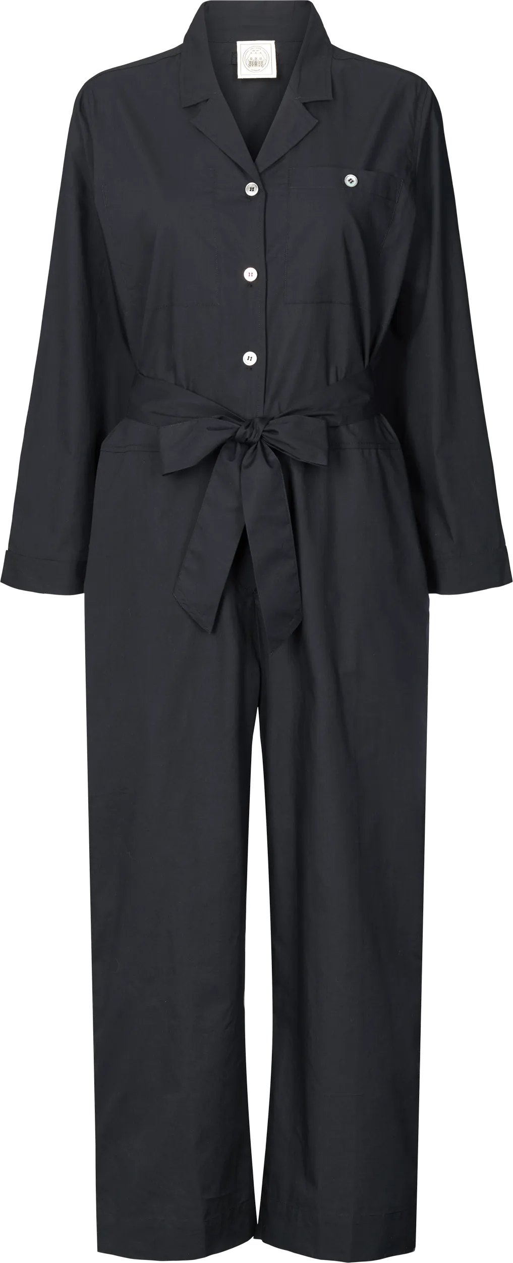 Lotus Jumpsuit Cotton Poplin - Black