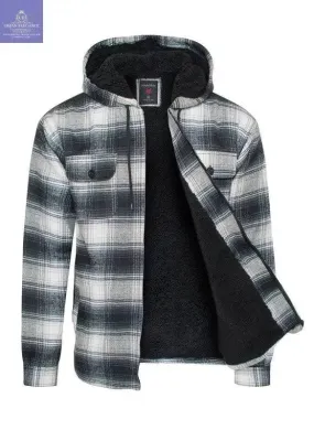 Men's Flannel Sherpa Lining Jacket