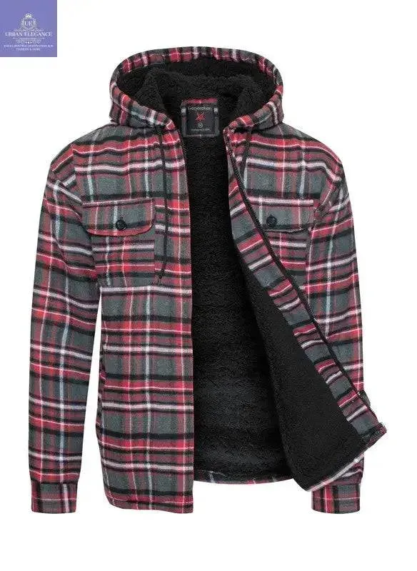 Men's Flannel Sherpa Lining Jacket