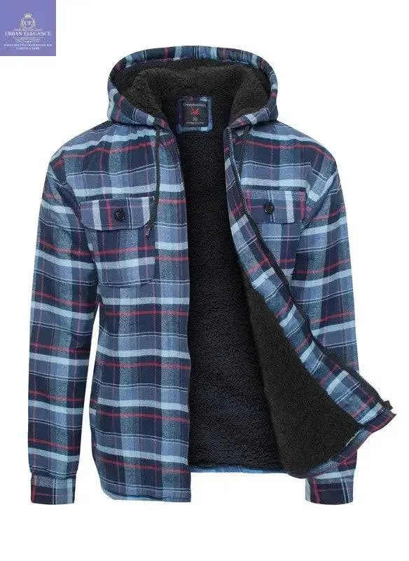 Men's Flannel Sherpa Lining Jacket