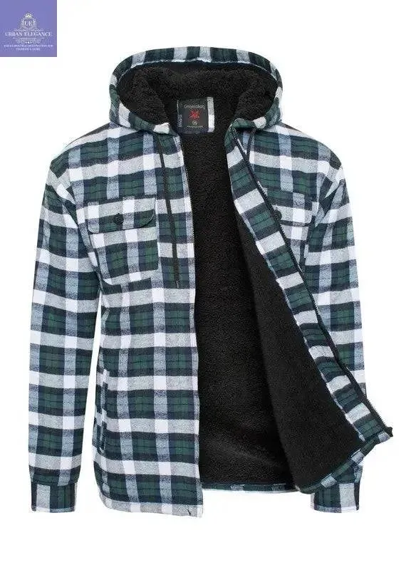 Men's Flannel Sherpa Lining Jacket