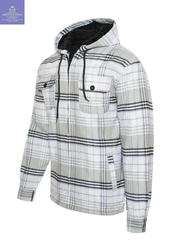 Men's Flannel Sherpa Lining Jacket
