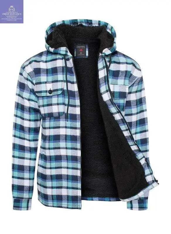 Men's Flannel Sherpa Lining Jacket