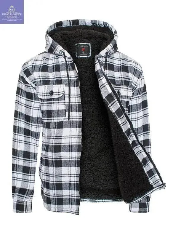 Men's Flannel Sherpa Lining Jacket